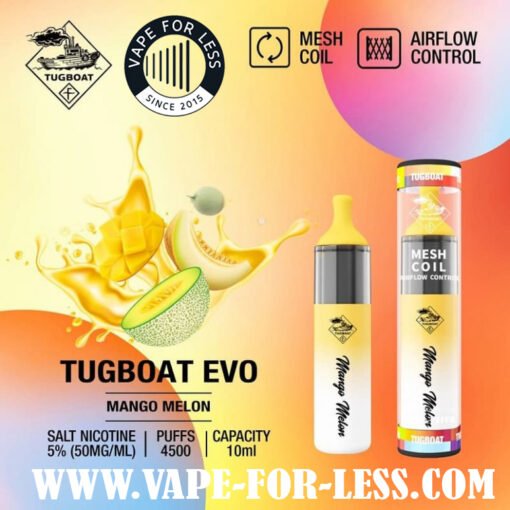 tugboat-evo-4500-puffs-mango-melon