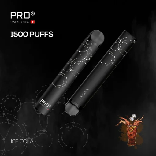 SWISS PRO DISPOSABLE POD SYSTEM Ice Cola- 1500 PUFFS - 20 MG