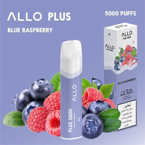 ALLO PLUS 5000 PUFFS BLUEBERRY ICE DISPOSABLE VAPE IN UAE