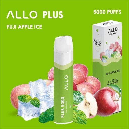 ALLO PLUS 5000 PUFFS FUJI APPLE ICE DISPOSABLE VAPE IN UAE