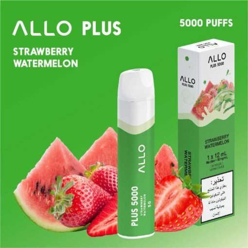 ALLO PLUS 5000 PUFFS FUJI STRAWBERRY WATERMELON DISPOSABLE VAPE IN UAE