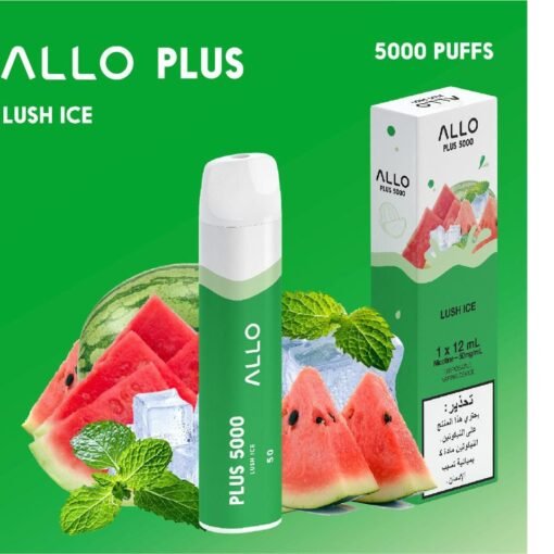 ALLO PLUS 5000 PUFFS LUSH ICE DISPOSABLE VAPE IN UAE