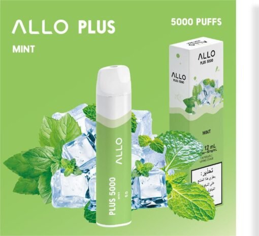 ALLO PLUS 5000 PUFFS MINT DISPOSABLE VAPE IN UAE