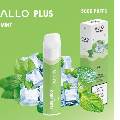 ALLO PLUS 5000 PUFFS MINT DISPOSABLE VAPE IN UAE